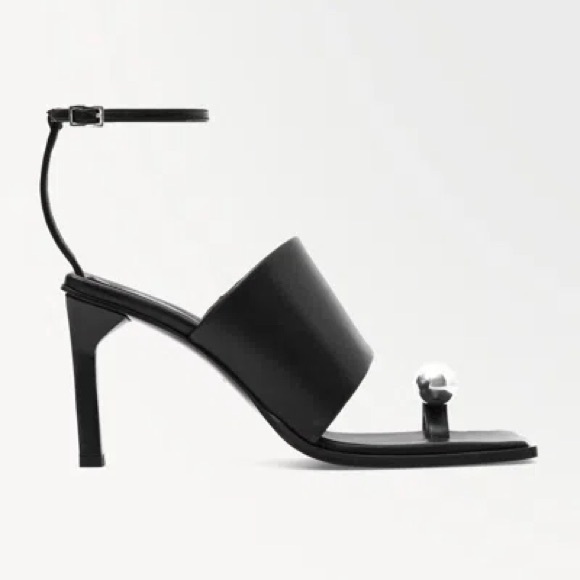 COS The Sphere Heeled Sandals Black Size 39 size 8 US - Picture 14 of 16